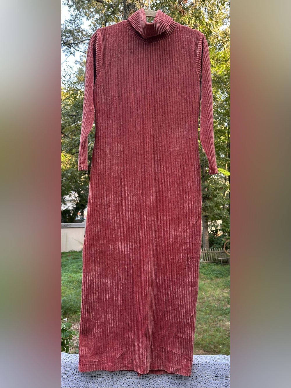 Sumptuous Wide Wale Velvety Corduroy Dress